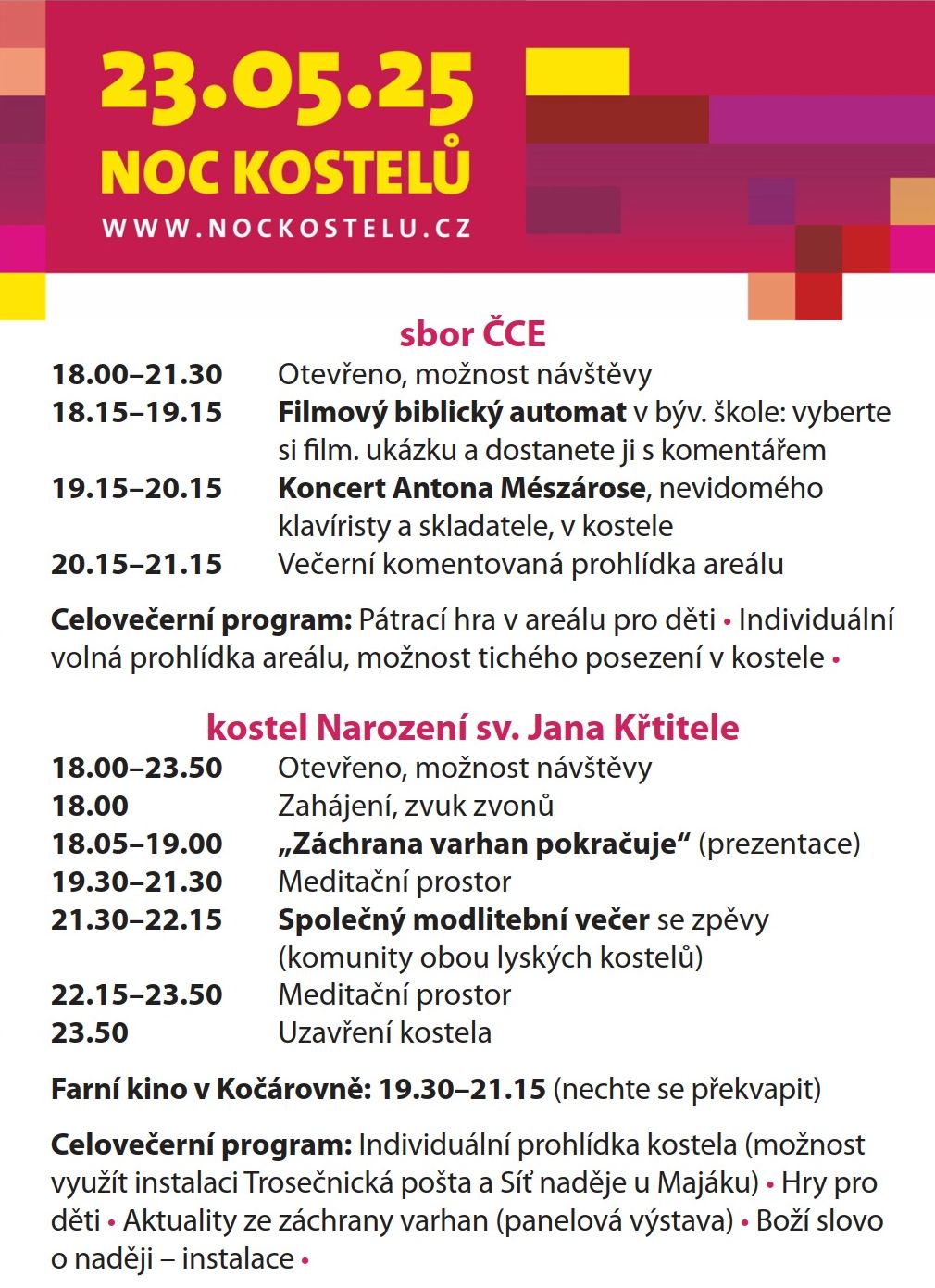 Noc kostelů 2025